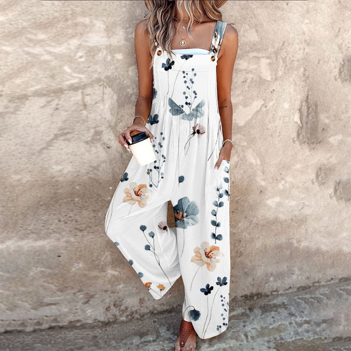 Perle | Casual Gedrukt Jumpsuit