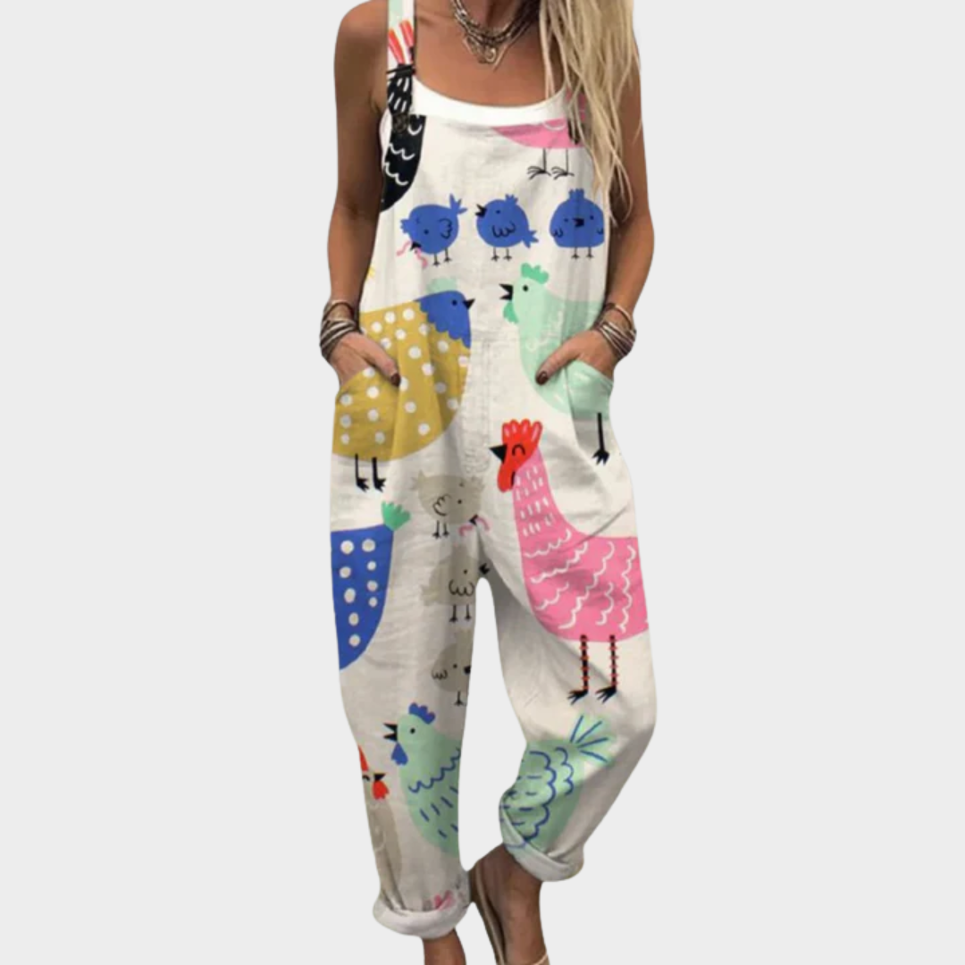Audrey | Casual Gedrukte Jumpsuit