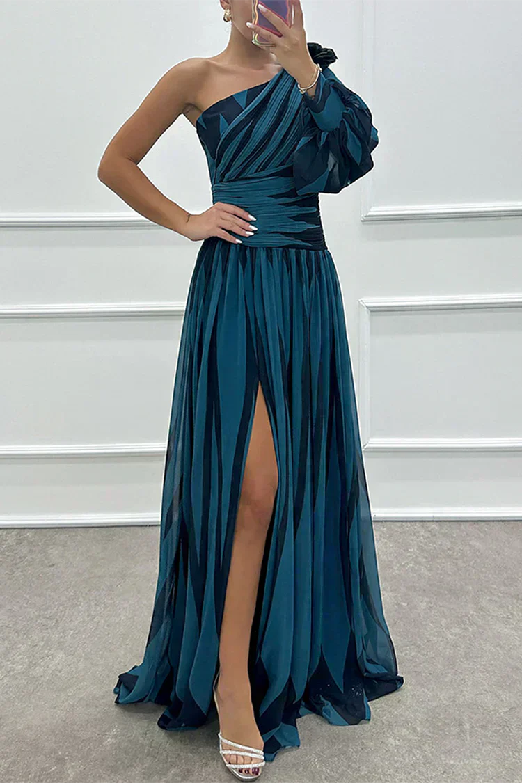 Shiloh | Elegante Gestreepte Maxi Jurk