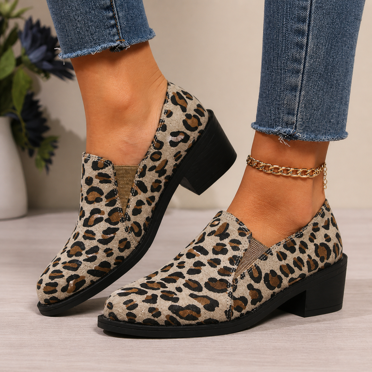 Angélique™ | Leopard Mocassin