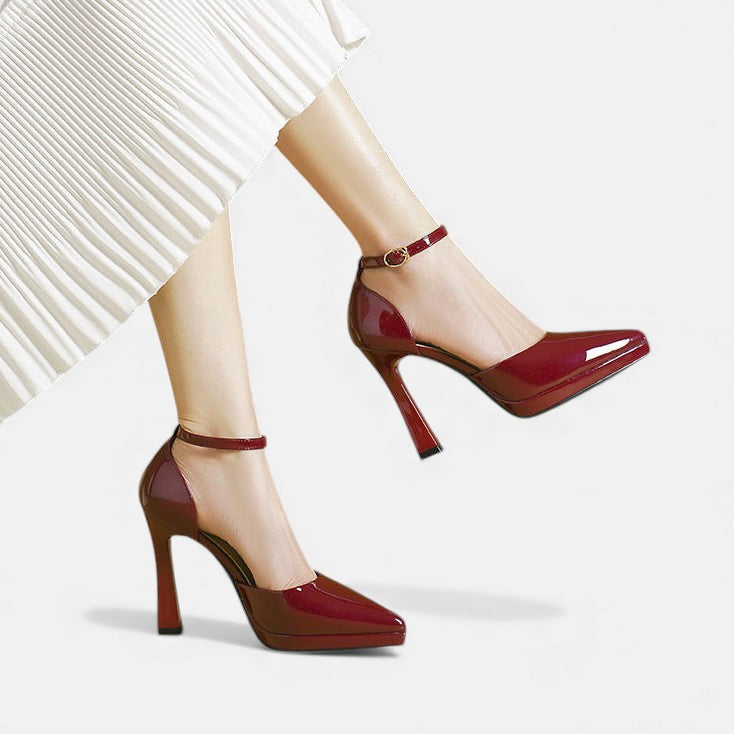 Leren Escarpins Evette