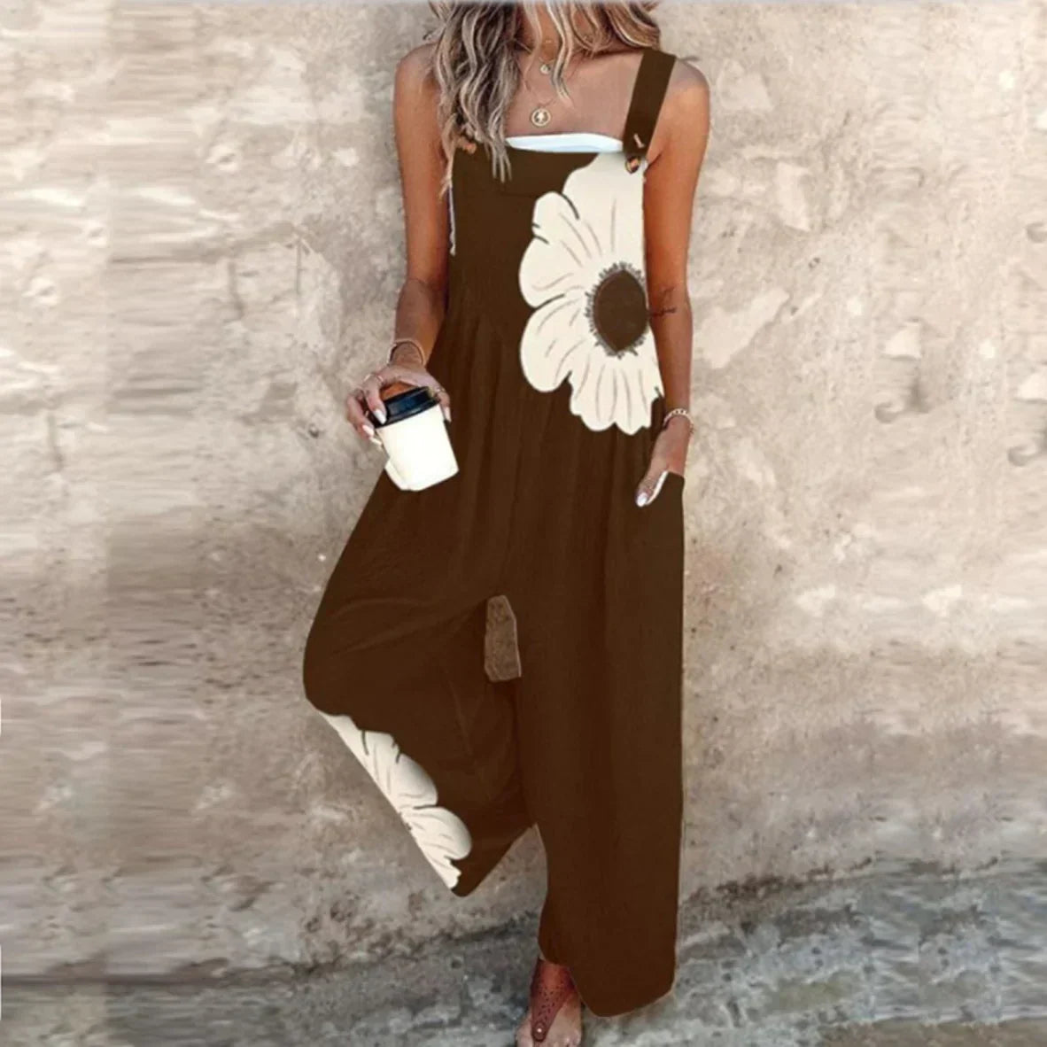 Perle | Casual Gedrukt Jumpsuit