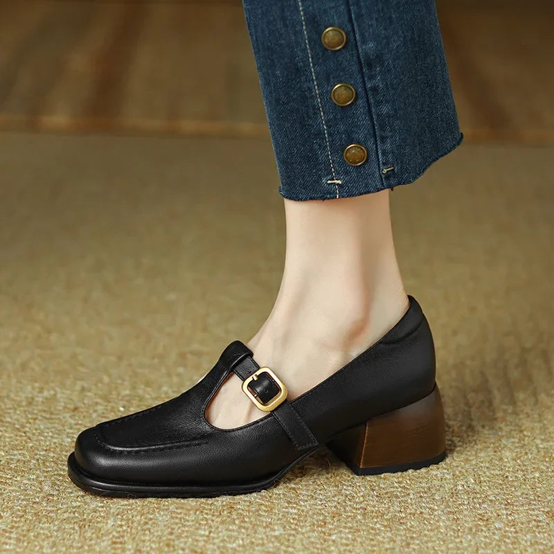 Ysolenne | Klassieke en Elegante T-Strap Hakken