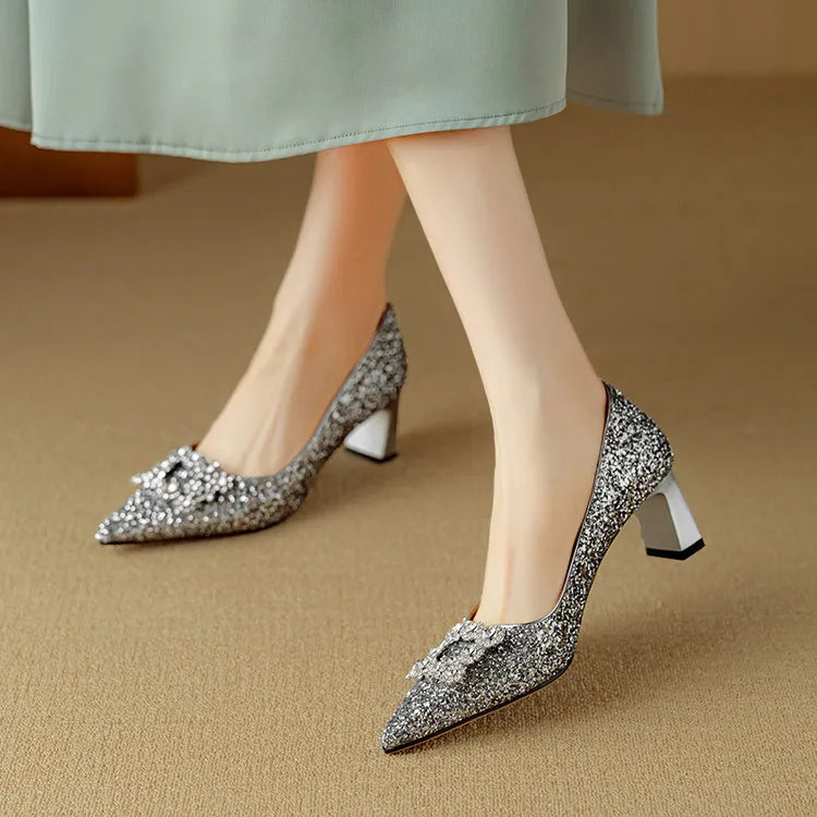 Gloria | Glinsterende Pumps