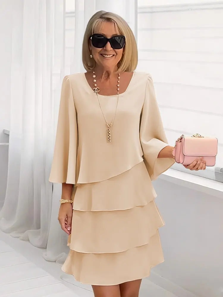 Catherine | Elegante en comfortabele jurk met volants