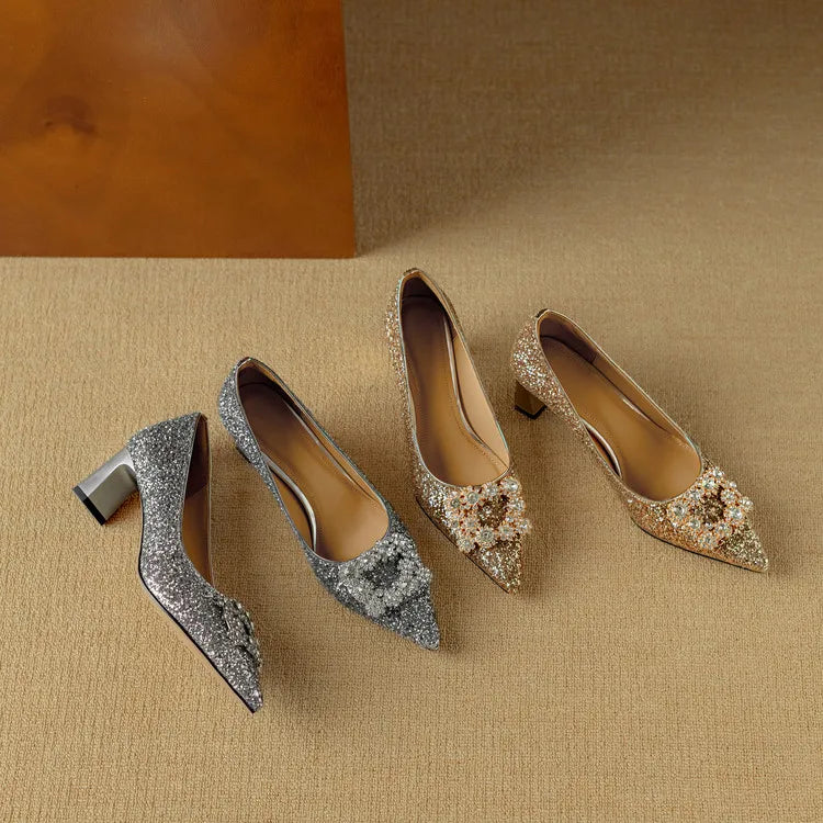 Gloria | Glinsterende Pumps
