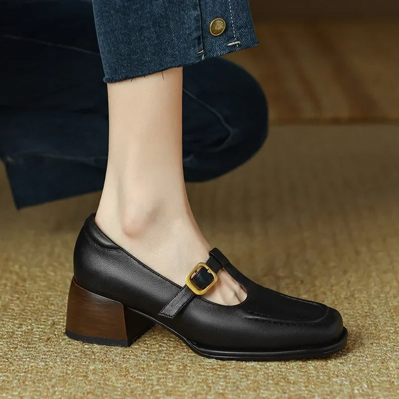 Ysolenne | Klassieke en Elegante T-Strap Hakken