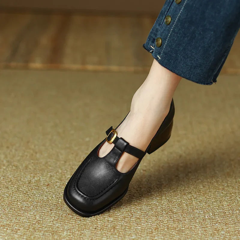 Ysolenne | Klassieke en Elegante T-Strap Hakken
