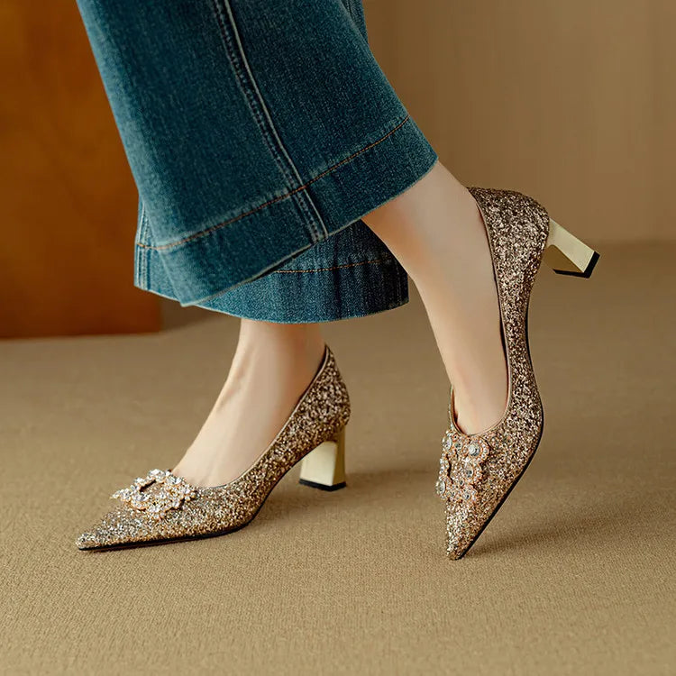 Gloria | Glinsterende Pumps