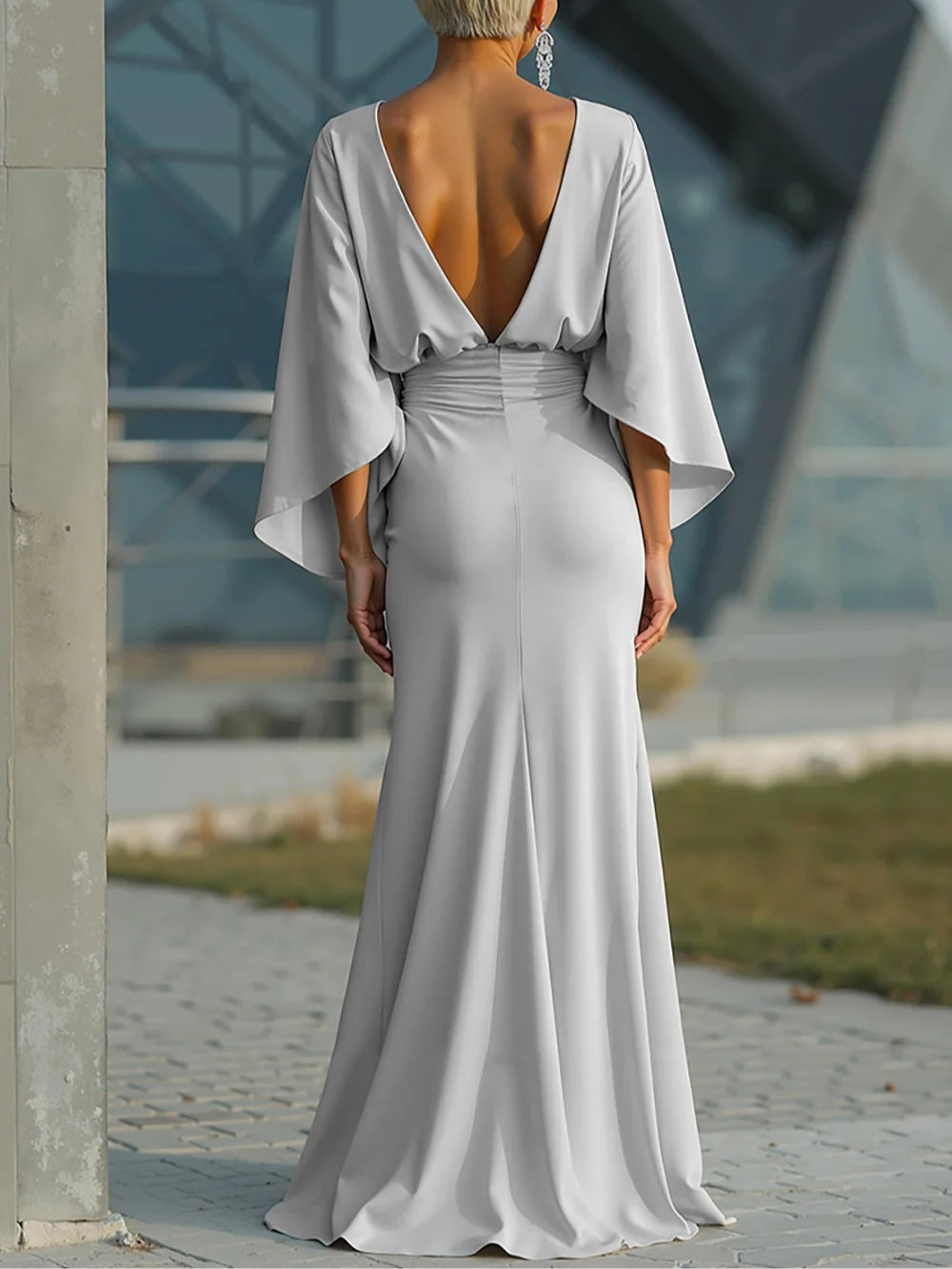 Clara | Elegante jurk met V-hals zonder mouwen