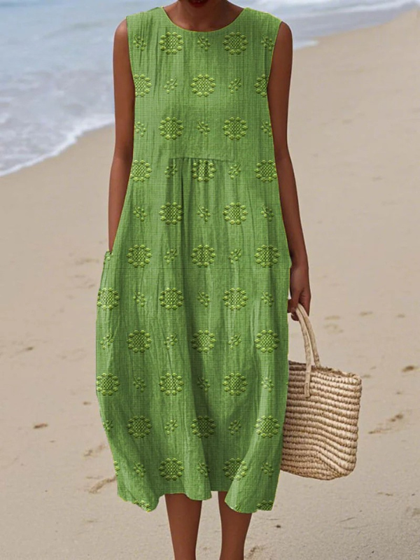 Sara™ | Midi-jurk met Patroon