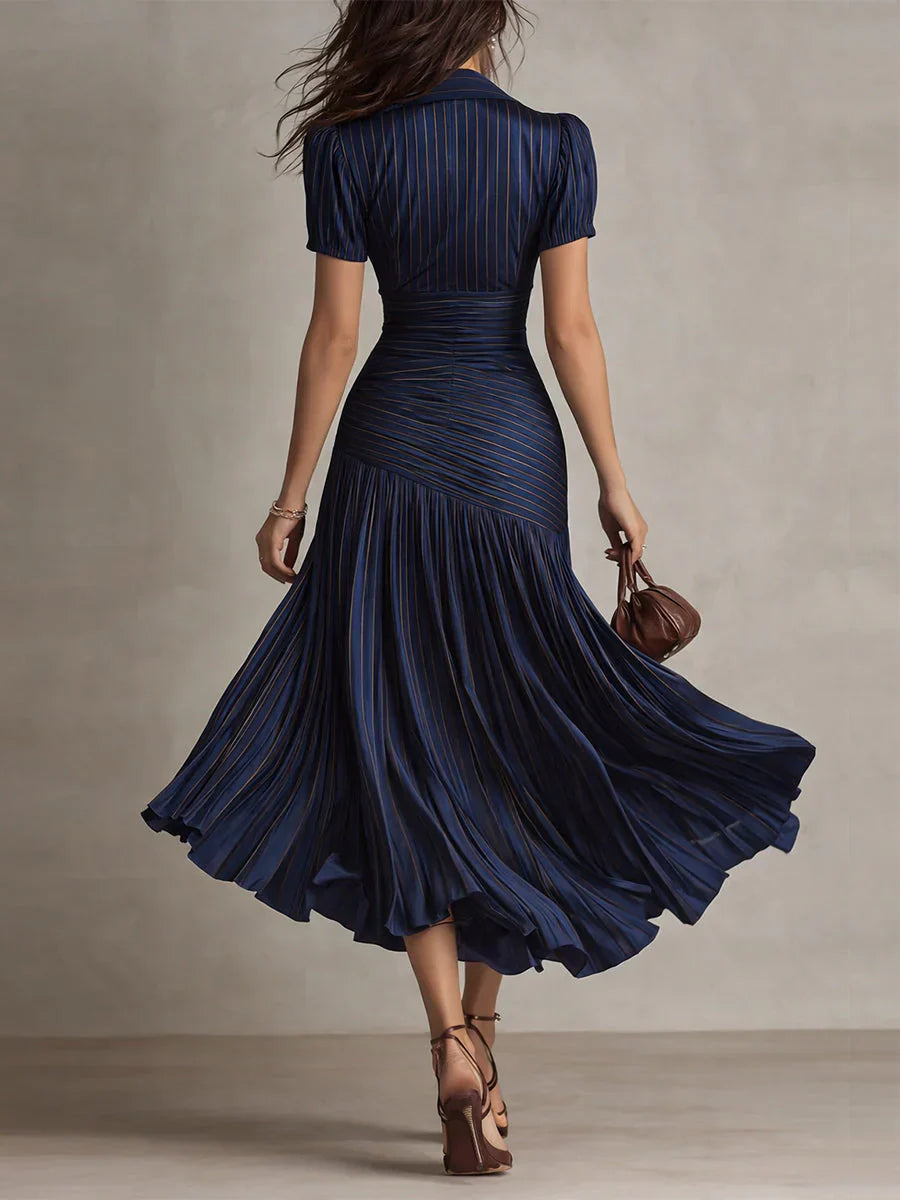Florence | Elegante Vintage Chiffon Maxi Jurk