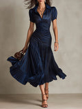 Florence | Elegante Vintage Chiffon Maxi Jurk