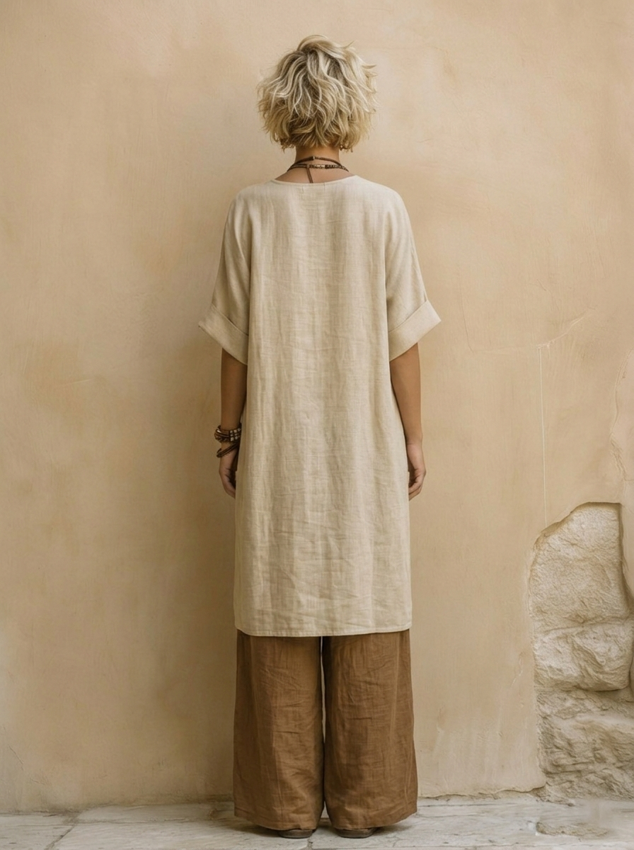 Sophie | Set van Drie Stukken Tribal Print Donkergrijs & Bruin
