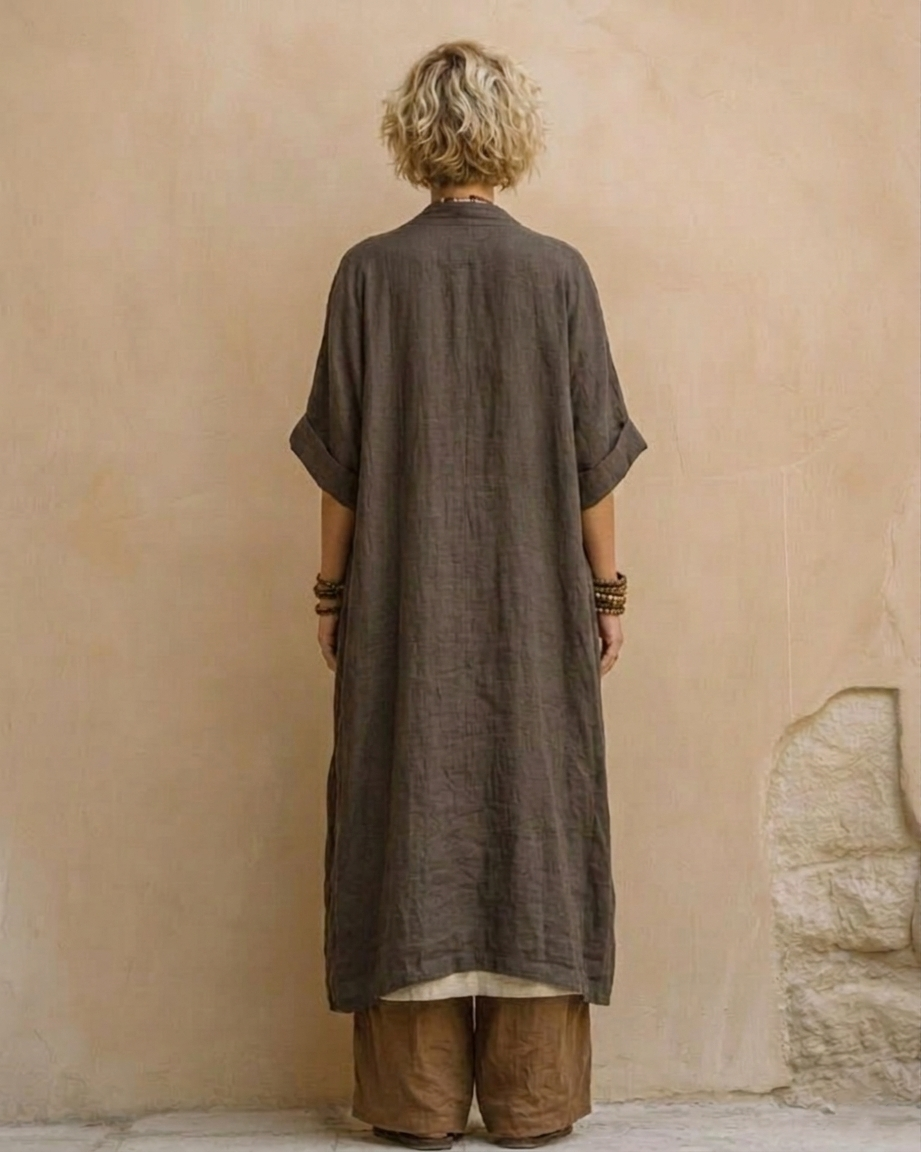 Sophie | Set van Drie Stukken Tribal Print Donkergrijs & Bruin