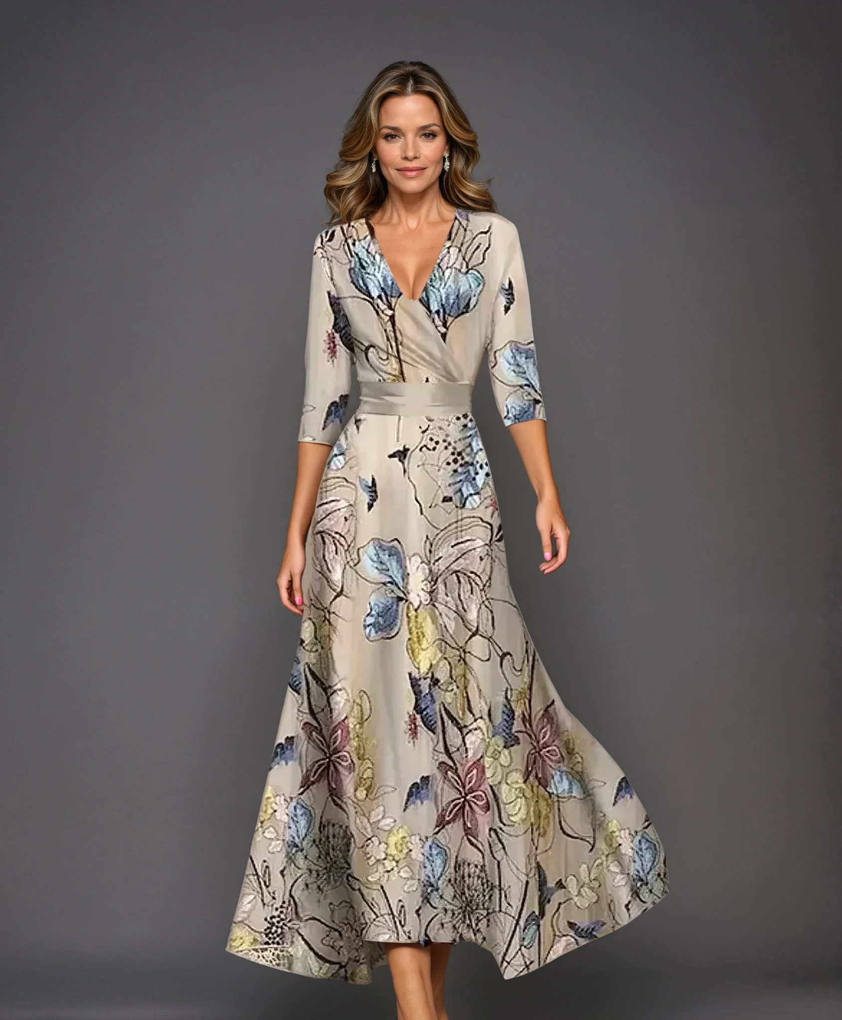 Patricia | Chique Jurk met Bloemenprint
