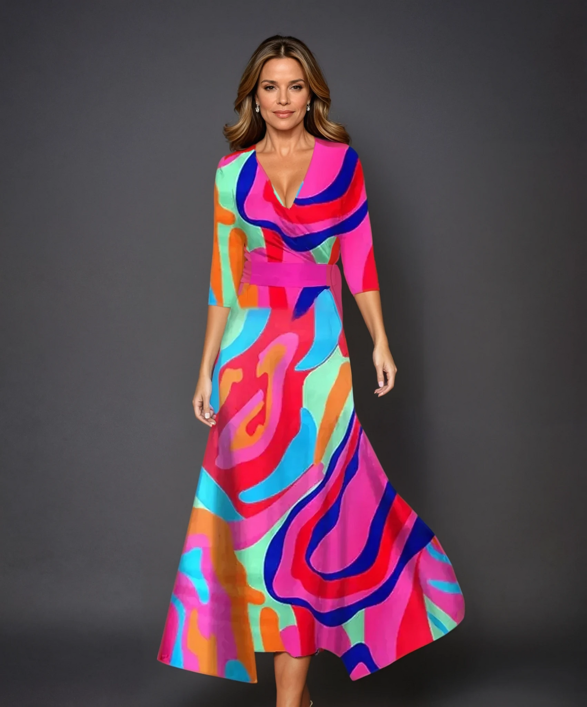 Patricia | Chique Jurk met Bloemenprint
