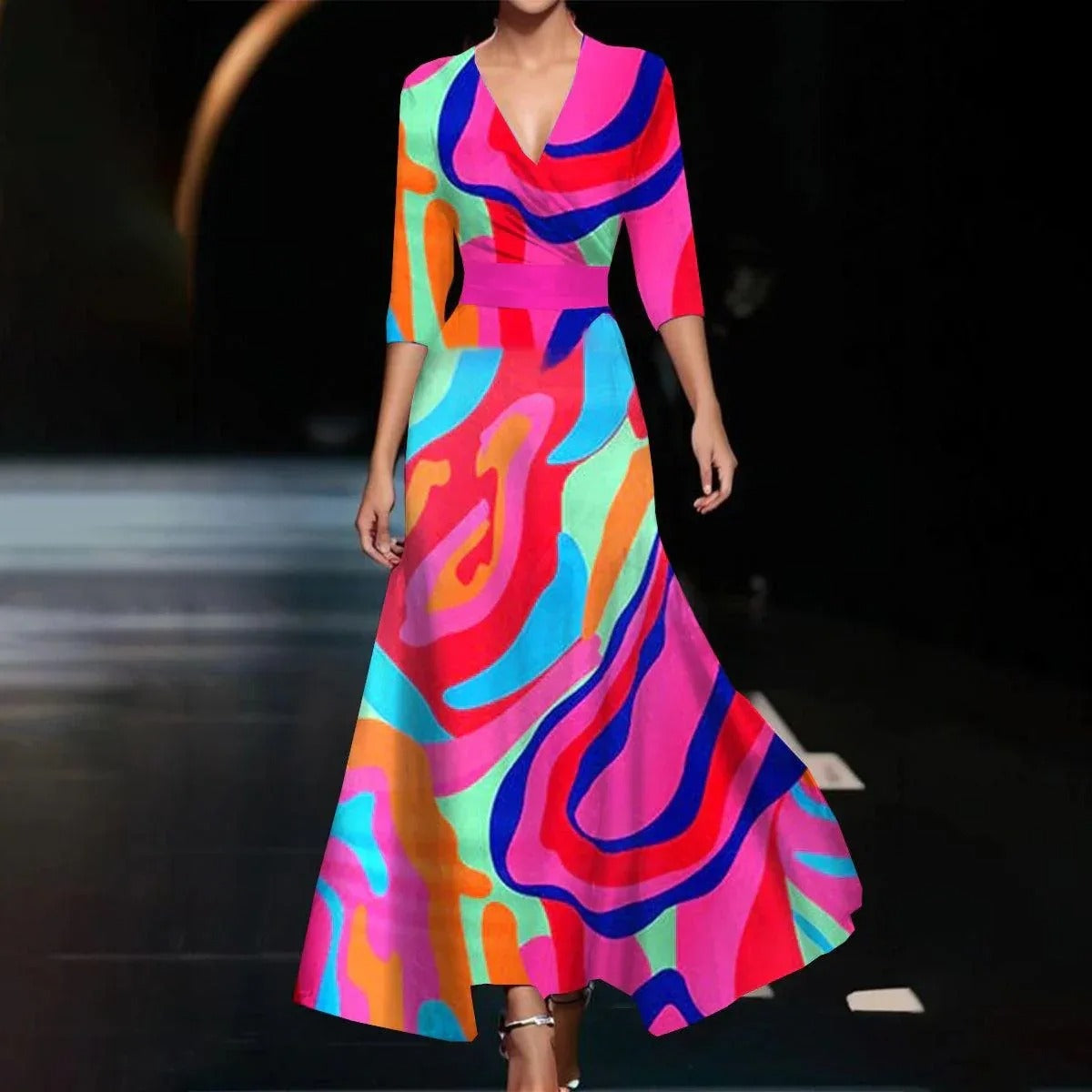 Patricia | Chique Jurk met Bloemenprint