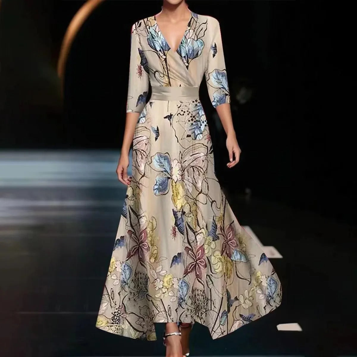 Patricia | Chique Jurk met Bloemenprint